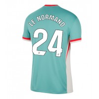 Fotbalové Dres Atletico Madrid Robin Le Normand #24 Venkovní 2024-25 Krátký Rukáv